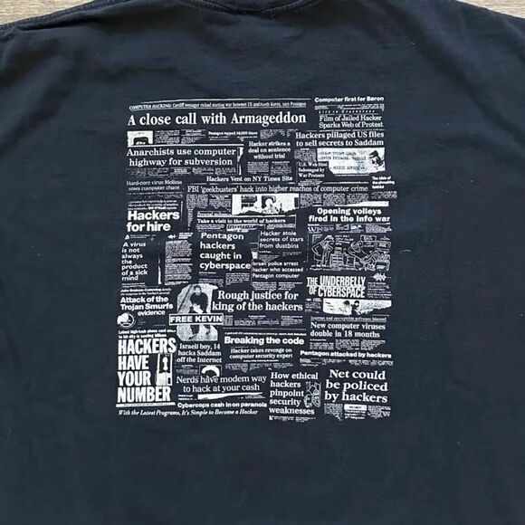 Vintage 2600 The Hacker Quarterly Blue Box T-Shirt Size XL - Picture 5 of 6